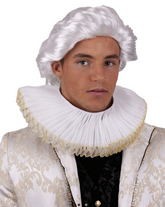 Col Fraise Luxe / Collerette Luxe / Collier Blanc / La Maison Du Déguisement