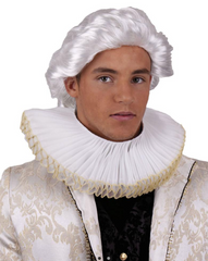 Col Fraise Luxe / Collerette Luxe / Collier Blanc / La Maison Du Déguisement