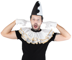 Col Fraise Blanc BM / Collerette BM / Collier Blanc BM / La Maison Du Déguisement