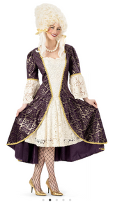 Location Déguisement Marquise Violet Luxe / Location Costume Marquise Bernadette Luxe Violet / La Maison Du Déguisement