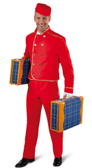 Location Déguisement Groom Rouge / Location Costume Bell Boy Rouge / La Maison Du Déguisement