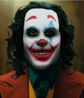 Masque Joker Avec Cheveux / Masque Super héros Joker Luxe / La Maison Du Déguisement