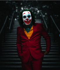 Masque Joker Avec Cheveux / Masque Super héros Joker Luxe / La Maison Du Déguisement