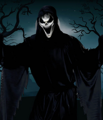 Masque Latex Crâne Noir / Masque Souple Dark Skull Luxe / La Maison Du Déguisement