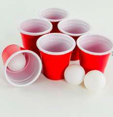 20 Shooters Rouges Cups 4cl / Gobelets Rouges bière pong / Pack de 20 Gobelets Américains / La Maison Du Déguisement