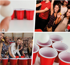 20 Shooters Rouges Cups 4cl / Gobelets Rouges bière pong / Pack de 20 Gobelets Américains / La Maison Du Déguisement