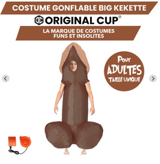 Déguisement Zizi Noir Gonflable / Costume Humoristique Adulte / Costume Gonflable Kékette Noir / La Maison Du Déguisement