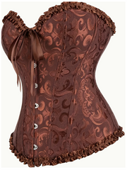 Déguisement Corset Marron Luxe / Costume Bustier Marron Luxe / Corset Bustier Elégante Marron / La Maison Du Déguisement