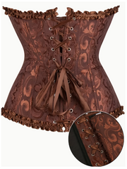 Déguisement Corset Marron Luxe / Costume Bustier Marron Luxe / Corset Bustier Elégante Marron / La Maison Du Déguisement