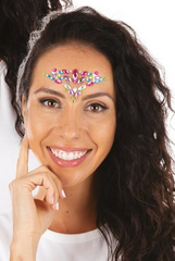 Strass Autocollant Pour Le Visage Multicolore / Paillettes Autocollantes Multicolore / La Maison Du Déguisement