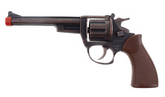 Pistolet Cowboy Marron Métal 8 Coups / Revolver 8 Coups Marron / La Maison Du Déguisement