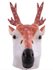 Masque Renne Latex / Masque Cerf Souple / La Maison Du Déguisement