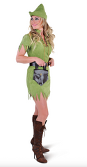 Location Déguisement Fille De Robin des Bois Vert / Location Costume Robin des bois Femme / La Maison Du Déguisement