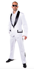 Location Déguisement Smoking Blanc Adulte / Location Costume Ensemble Blanc Homme / La Maison Du Déguisement