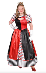 Location Déguisement Reine de Coeur Adulte / Location Costume Reine Alice Luxe / Location Costume Jeux de carte / La Maison Du déguisement
