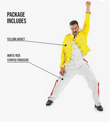 Location Déguisement Freddie Mercury Adulte / Location Costume Queen Freddy Mercury A Kind of Magic / La Maison Du Déguisement