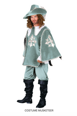 Location Déguisement Mousquetaire Bleu Homme / Location Costume Mousquetaire Adulte / La Maison Du Déguisement