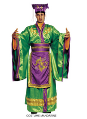 Location Déguisement Majestueux Empereur Mandarin Élégance Impériale Adulte / Location Costume Empereur Chinois Homme / La Maison Du Déguisement