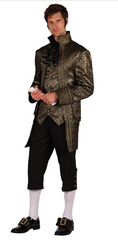 Location Déguisement Marquis Versailles Noir et Doré Homme / Location Costume Louis XVI Luxe Adulte / La Maison Du Déguisement