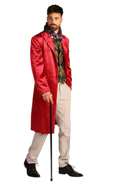 Location Déguisement Charlie et la Chocolaterie Homme / Location Costume Homme Chocolat Charlie Adulte / La Maison Du Déguisement