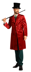 Location Déguisement Charles Dickens Homme / Location Costume Gentleman Victorien Rouge Adulte / La Maison Du Déguisement