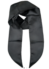 Foulard Noir / Écharpe en Satin Noir / La Maison Du Déguisement
