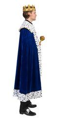 Location Déguisement Cape De Roi Bleu / Location Cape De Reine Bleu / Location Manteau Royal Bleu / La Maison Du Déguisement