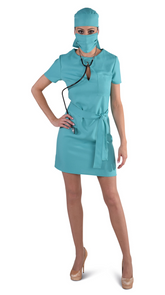 Location Déguisement Dame Chirurgien Urgentiste Adulte / Location Costume Urgence Scott Femme / La Maison Du Déguisement