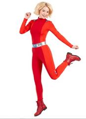 Location Déguisement Totally Spies™ rouge Clover Femme / Location Costume Combinaison Espionne Rouge Adulte / La Maison Du Déguisement