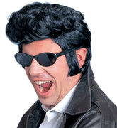 Perruque Rock 'n' roll noir / Perruque Elvis noir / La Maison Du Déguisement