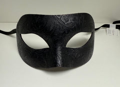 Loup Vénitien en Cuir Noir / Masque Venise en Cuir Noir / La Maison du déguisement