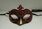 Loup Vénitien Rouge et Or / Masque Venise Rouge et Doré / La Maison Du déguisement