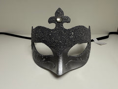 Loup Vénitien Gris et Argent / Masque Venise Gris et Argent / La Maison Du déguisement