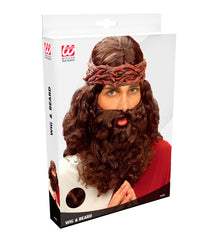 Perruque Jésus avec Barbe / Perruque Prophète avec Barbe / La Maison Du Déguisement