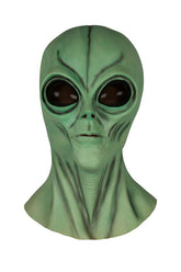 Masque Alien Latex Intégral Avec Yeux Noir / Masque Extra terrestre Vert / La Maison Du Déguisement