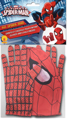 Kit Spider-Man Cagoule et Gants / Set Super héros Spiderman / La Maison Du Déguisement