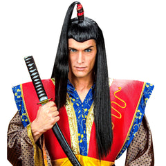 Perruque de Samouraï Noir / Perruque SamouraÏ Japonais longue / La Maison Du Déguisement