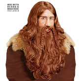 Perruque Viking Châtain / Perruque Viking Longs Cheveux Avec Barbe / La Maison Du Déguisement