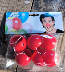 Set 6 Nez De Clown à élastique / 6 Nez De Clown Plastique / La Maison Du Déguisement