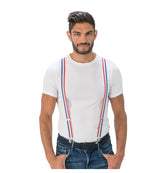 Bretelles France, Drapeau Bleu Blanc Rouge / Bretelles Tricolore / La Maison Du Déguisement