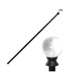 Canne En Métal Boule de Cristal Luxe / Canne En Métal Maléfique Luxe / La Maison Du Déguisement
