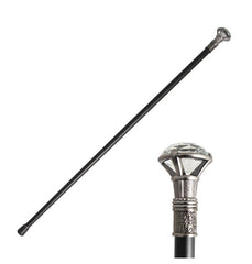 Canne Métal Pommeau Diamant Luxe / Canne Luxe Diamant / La Maison Du Déguisement