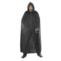 Cape Capuche velours Noir Luxe / Cape avec capuche velours noir luxe / La Maison Du Déguisement