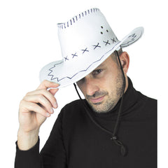 Chapeau Cowboy Blanc / Chapeau Western Blanc / Chapeau Cow boy Blanc / La Maison Du Déguisement