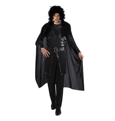 Déguisement Chevalier avec Col en Fausse Fourrure Noir / Costume Viking avec Col en Fausse Fourrure Noir / La Maison Du Déguisement