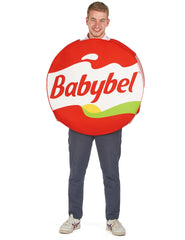 Location Déguisement Babybel Adulte Officiel / Location Costume Fromage Rouge Logo Officiel / Location Costume Super Babybel / La Maison Du Déguisement