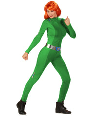 Déguisement Totally Spies™ vert Sam Femme / Costume Combinaison Espionne Vert / La Maison Du Déguisement