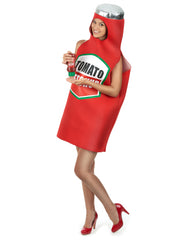 Déguisement Bouteille de Ketchup Femme / Costume Ketchup Femme / La Maison du Déguisement