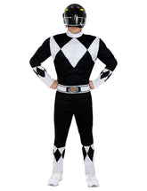 Location Déguisement Power Ranger™ Noir Adulte / Location Costume Power Ranger™ Noir Homme / La Maison Du Déguisement