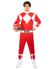 Location Déguisement Power Ranger™ Rouge Adulte / Location Costume Power Ranger™ Rouge Homme / La Maison Du Déguisement